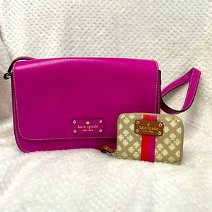 Kate Spade Crossbody AND Wallet - Pink